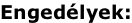 Engedélyek: